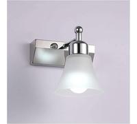 Genérico Wall Lamp Mirror Light Bathroom Wall Mount Chrome Vanity Light Over Mirror Rotatable Frosted Glass Shade Make Up Bathroom Wall Sconce Lamp Compatible with Living Room