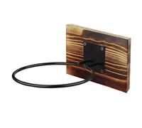 Genérico Wall Mount Basketball Holder, Compact Display, Wood/Iron, Sports Ball Organizer, Sports Ball Racks, Easy Installation, For Autograph Basketball, Football, Soccer, Volleyball