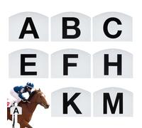 Genérico Wall Mount Dressage Letters Markers,20x27cm Sturdy Letter Marks 8 Pieces - Outstanding Present Easy Installation Robust Dressage Equipment Complete Set of Dresssage Letters For Training