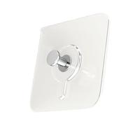 Genérico Wall Mount Hooks - Nail-Free Adhesive Hooks, Bathroom Towel Holders, Frame Hanging Hook | Multi-Purpose Wall Hook Set, Coat Bag Hangers, Durable Transparent for Kitchen Living Room