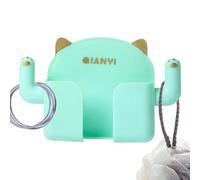 Genérico Wall Mount Phone Holder - Wall Mounted Tablet Holder | Wall Phone | Shower Phone | 4 Adhesive Wall Mount Phone | Lazy Mobile Phone Stand | Strong Adhesion Charging Phone Stand