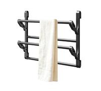 Genérico Wall Mount Shoe Rack | Adhesive Double-Layer Foldable Space Saving | Angled Shoe Organizer Holder For Home Living Room Bathroom Apartment | Hotel Rv Tile Marble Glass Mirror