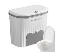 Generico Wall Mount Trash Bin - Hangable Cabinet Door Garbage Can Food Waste With Bag Storage Compartment For Kitchen Bathroom