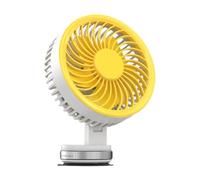 Genérico Wall Mounted Fan, Personal Desk Fan, USB Rechargeable Suction Cup Air Circulator with 3000mAh Battery, Compact CoolingFan for Warehouse Garage Factory Home Bedroom Patio Travel