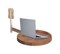 Genérico Wall-Mounted Folding Round Table - Rotating Snack, Space-Saving Desk | 180° Dining, Compact Coffee Shelf for Bedroom Corners, Milk Tea Cafes, Cake Shop Use
