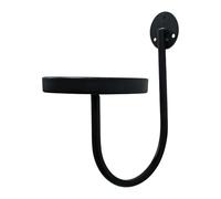 Genérico Wall Mounted Plant Stand - Floating Vertical Black Window Flower | Pot Shelves For Living Room Garden Balcony Home Office, Metal Hanging Rack Decorative Indoor Outdoor Display Bracket Set (