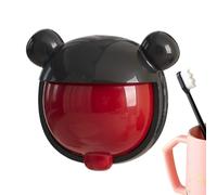 Generico Wall-Mounted Toothbrush Holder - 2.52x2.28x1.77in Toothbrush Holders for Bathrooms | Cute Cartoon Wall Toothbrushes Holder with Cover | Bathroom Accessory for Dorm Family Rv Modern Home