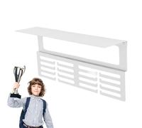 Genérico Wall-Mounted Trophy Display Shelf, Award Ribbon Holder and Rewards Organizer, Entryway Hooks with Shelf for Home, Business Awards Showcase, Storage, 16.54x7.87x1.18 Inches