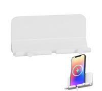 Genérico Wall Phone Holder - ABS,Cell Phone Wall Mount, Installation Effortles | Non-Skid Framework,Adhesive Rack Shelf Stand Organizer Storage For Smartphone Ereader Cabinet Bathroom Home