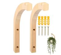 Genérico Wall Plant Hanger - Wood, Wall Plant Holder Heavy-Duty Support | Easy Mount Indoor Pĺant Display, Pĺant Bracket For Living Room, Bedroom, Balcony, Indoor Decor, Potted Plants