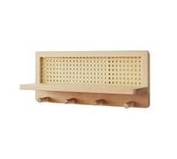 Genérico Wall Shelf, Wooden Rack, diseño rústico espacial Saver Stylish Sturdy Build Easy Installation Multi-Purpose Use, Wall Organizer for Entryway Study Room, 15,67 x 6,69 x 3,9 pulgadas