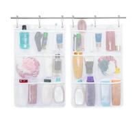 Genérico Wall Shower Bag, Wall Hanger Storage Pockets for Bath, Spacious Bathroom Accessories Organizer, Ideal Adults, Lovers, Family, College Dorm, Convenient Solution Showers