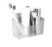 Genérico Wall Storage Basket, Translucent Organizer, Self-Adhesive Hooks, Space-Saving Mounted Shelf, Under Sink Storage,(20x12x8.5cm), Perfect For Bathroom, Kitchen, Home, Dorm