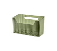 Genérico Wall Storage Basket, Translucent Wall-Mounted Box, 7.87x4.72x3.35in Self-Adhesive Hooks, Under Sink Door Shelf, Space-Saving Storage for Bathroom, Home, and Dorm Use