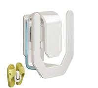 Genérico Wall Storage Hook Rack - 3.74x3.35x1.57in Carbon Steel Slipper Holder, Bathroom Shoe Organizer, Heavy Duty Adhesive Hook, Space Saving Storage Hok | Durable Wall Rack For Bathroom Door