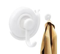 Genérico Wall Suction Hooks - Snail Shaped Reusable Mount, Heavy Duty Load Hook with Waterproof Adhesive for Hanging Towels Clothes Bags Kitchen Bathroom Accessories Durable Organizer