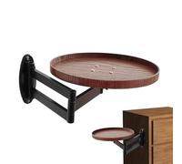 Genérico Wall Table, Mounted Desk, 16.93in Rotating Stand, Bedside Shelf, Retractable Design for Living Room, Bedroom Setup, Study Space, Fold Down, Floating, Space Saving, Indoor, Home