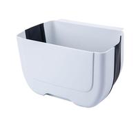 Genérico Wall Trash Can, Wall-Mounted Folding Basura Bin, Space-Saving Food Waste Container, Over-the-Door Design for Kitchen, Bathroom, Bedroom, Compact and Convenient Disposal