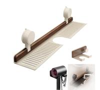Genérico Walnut Bathroom Kitchen Suction Cup Shelf,Removable Sink Faucet Organizers,Compact Shower Shelves for Kitchen Bathroom,Sleek Organizers and Storage Caddies Soap Holder (White, 60cm)