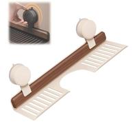 Genérico Walnut Suction Cup Bathroom Shelf, Wall Mounted Sink Shelf Over Faucet, Removable Shower Suction Shelfs, Floating Organizer for Toiletries, Bottles and Small Accessories (15.7 in,White)