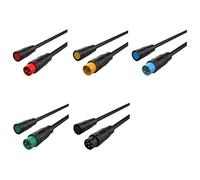 Genérico wanglan Sensor impermeable M6/M8 Julet, conector de junta a tope for bicicleta eléctrica, 2, 3, 4, 5, 6 pines, tipo acoplamiento, Cable pantalla for, 20cm(M8 Male Female,100 PCS,4P)