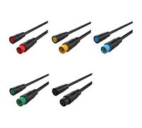 Genérico wanglan Sensor impermeable M6/M8 Julet, conector de junta a tope for bicicleta eléctrica, 2, 3, 4, 5, 6 pines, tipo acoplamiento, Cable pantalla for, 20cm(M6 Male Female,100 PCS,2P)
