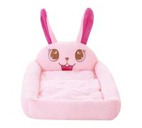 Genérico Warm Cat Bed, Cute Washable Sleeping Nest, 17.72x12.6x5.51in, Detachable Pet Warms, Comfort and Calm Effects, Calming Cat Bed Pad for Indoor Cats, Small Dogs, and Rabbits (Pink)