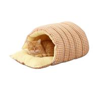Genérico Warm Cat Bed - Indoor Cat House ¦ Pet Beds for Winter Warmth, Comfortable Pets Cave with Washable Comfort, Home Pet House, Feline Refuge for Living Room and Balcony Lounging