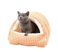 Genérico Warm Cat Bed - Plush Lined Washable Nest, with Semi-Enclosed Hideaway Design, Soft Indoor Sleeping Cave for Small Pets, House for Kittens Puppies Winter | for Cats Dogs Play Hiding