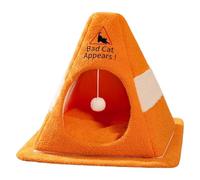 Genérico Warm Cat Nest Tent - Enclosed Kitty Shelter | 40x40x35cm Plush Pet Bed with Removable Padding Insert, Soft Fabric with Non Slip Base, Indoor Animal Sleeping House for Apartment