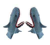 Genérico Warm Cycling - Knitted 3D Shark Design, Full Finger Mittens | Invierno Outdoor Bike For Men And Women, Thermal Warm For Cycling, Running, Hiking, Skiing