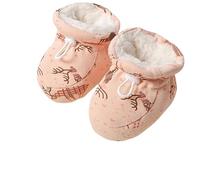 Genérico Warm Fur Baby Boots, 2025 New Warm Cozy Fleece Baby Booties, Fur Winter Booties with Drawstring for Infant Winter (Pink-a,12.5cm(12-18 Months Infant))