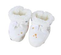 Genérico Warm Fur Baby Boots, 2025 New Warm Cozy Fleece Baby Booties, Fur Winter Booties with Drawstring for Infant Winter (White-b,12.5cm(12-18 Months Infant))
