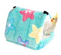 Genérico Warm Parrot Hamaca Casa - Casa De Pájaro Inviernos, Cómodo Cobertizo para Hamacas para Pájaros, Casas De Animales Pequeños Cueva, Hamacas Colgantes Ligeras Multimodo con Correas