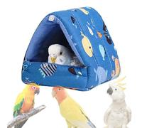 Genérico Warm Plush Nest - Parrot Bed House, Soft Padded with Insulated Lining, Thick Fabric Bird Cushion, Small Medium Bird Bed with Hanging Design, Cage Comfort for Indoor Rest