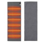 Genérico Warm Travel Blanket - Heated Camping Pad for Outdoor Hiking | Polyester Velvet with Metal Wire, Adjustable USB Mat, Sleeping Bag Liner, Picnic Adventure Gear, Cold Weather Comfort