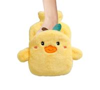 Genérico Warm Water Bag | 1L Pack Warmer Pad with Animal Design - Warm Water Bottle with Plush Cover - for Women Kids Travel Bed Sports Injuries Menstrual Shoulder Recovery