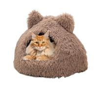 Genérico Warming Cat Bed, Soft Warm Cat Nest For Indoor, Semi-Enclosed Anti-Slip Puppy House, Home Study Cold Weather Winter Recovery Period Nighttime Sleeping Daytime Napping Rescue Shelter
