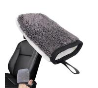 Genérico Wash Mitts, Car Gloves, Black Cleaning Pads, Soft Texture, Portable Build for Leather Seats, Auto Interiors, Door Panels, Dashboard Areas, Steering Wheels, Detailing Jobs, Vehicle Surfaces