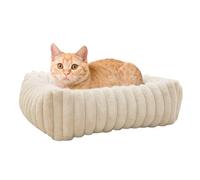 Genérico Washable Cat Bed Mat - Soft Warming Puppy Cushion, Plush Pet Sleeping Pad | Thermal Fleece Resting Design, Anti Slip Comfort Dog Lounge Mattress Setup For Home Travel Balcony Indoor