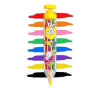 Generico Washable Crayons Set - Anti Slip Art Pencil, Colorful Rotating Sticks | Creative Drawing Coloring Activity Supply Kit, Safe Kids Art Tool Collection for Children Travel Class Home School