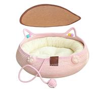 Genérico Washable Cushion Cat Bed - Cute Anti-Slip Pet Bed, Puppy Cat Sleeping Pad with Soft Pillow, Indoor for Kitten Puppy, Calming Pet for Home Sleeping Play Enrichment, All Season Use