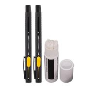 Genérico Washable Fabric Marker, Heat Erasable Quilting Pen Set, 5.24x0.39x0.79 Inches, 2-Piece with Refills, Fine Tip Design, Precision Embroidery Pencil for Sewing Artists Quilters