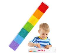 Generico Washable Multicolor Finger Ink Pad - Surtido de colores, 6 Colors Ink Pad Set, Safe and Harmless Pads, Washable Formula, DIY Stamps for Kids, Finger Painting Kit | Paper, Wood, Fabric