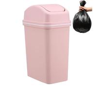 Genérico Waste Basket, Small Capacity Garbage Bin, Thickened PP Container, Tight Sealing Odor Barrier, Quick Open Swing Top, Hygienic Countertop Solution, Modern Bedroom Bathroom Decor