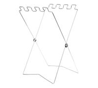 Genérico Waste Stand, Garbage Frame, 22.05x12.6 Inch Trash Organizer, Folding Metal Support Rack, Lightweight Outdoor Collection Holder, for Weeding Kitchen Cooking Lawn Camping Balcony Use