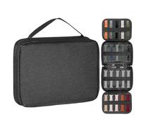 Genérico Watch Band Case - 17.5x5x22.5cm Watch Bands Holder, Handy To Carry Folding Stylish Look Watches Straps Organizer And Effortless Organization Holder For 20 Watches Band, Case For Wattch Bands