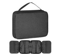 Genérico Watch Band Case, Travel Pouch for Watches Straps, Polyester Foldable Storage Holder, Portable Carrying Case for 20 Watch Bands, Ideal for Organizing and Protecting, 6.89x1.97x8.86 Inches