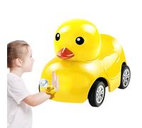 Genérico Watch Remote Controls Car Toy, 5.5G Cute Duck Watch Control Cars with LED Light, ABS, Alloy, Silicone Strap RC Small Car, USB Charging Vehicle Racing Game For Boys and Girls, 10x10x10cm