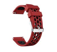 Genérico Watch Round Mesh Silicone Compitable For 2e Two Color Band Hole Strap Watch Smart Wristband Accessories(Red)